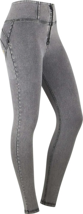 Light Grey Jeans - Black Seams