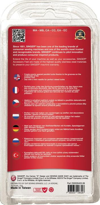 Image du produit Singer Pied de biche