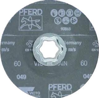 Produktbild Pferd Fiberscheibe Combiclick VICTOGRAIN Ø 125 mm Körnung 60 Stahl, Guss, Aluminium/NE-Metall (60)
