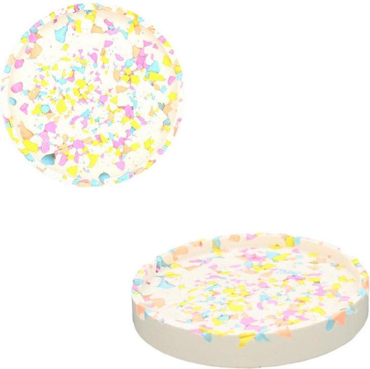 Actual product image Jesmonite Mould coaster round, Ø 10 cm x 1.5 cm (10 x 10 x 1.50 cm)
