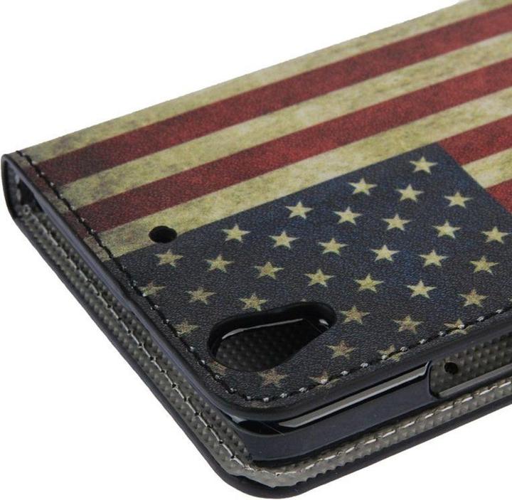 Actual product image König Design Mobile phone case for mobile Huawei Ascend G620S motif retro flag USA (Huawei Ascend G620s)