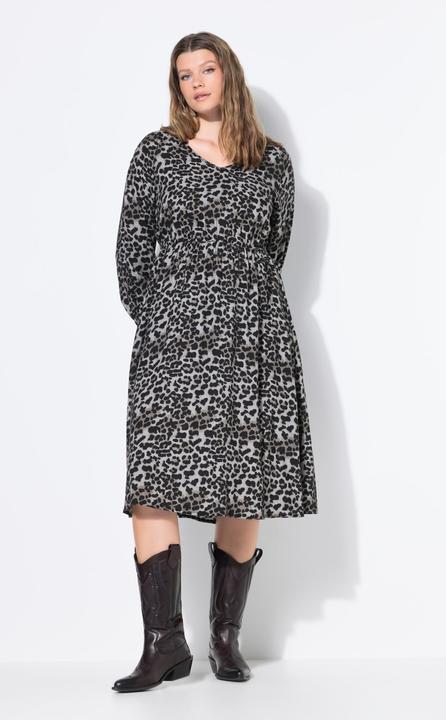 Produktbild Studio Untold Midikleid, A-Linie, Leo, elastische Taille (46, 48)