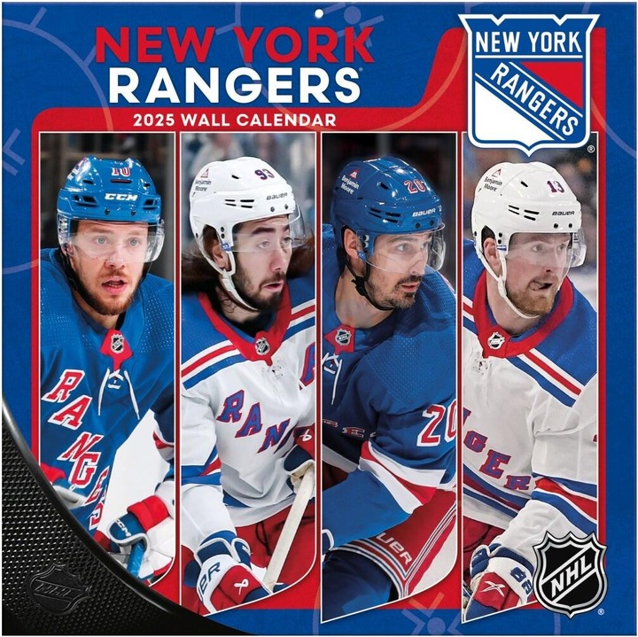 Immagine prodotto NHL - New York Rangers - Calendario murale d'équipe 30,5 x 30,5 cm 2025 (30,5 x 30,5 cm, Francese, Italiano, Spagnolo, Tedesco, Inglese)