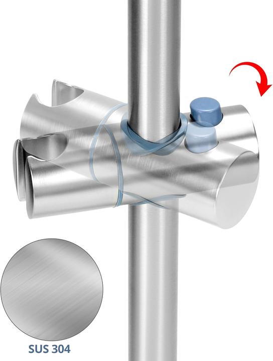 Produktbild Qwork Duschstange mit flexibler Duschkopfhalterung