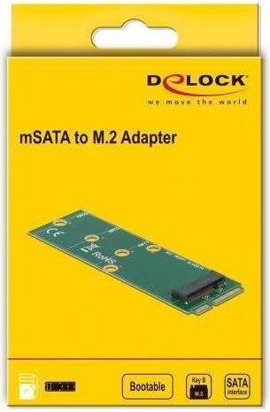 Image du produit Delock Adaptateur mSATA - M.2 Key-B SATA SSD