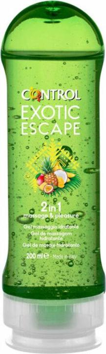 Productafbeelding Control 2-in-1 "Exotic Escape" glijmiddel en massagegel met tropische geur, 200ml (200 ml)