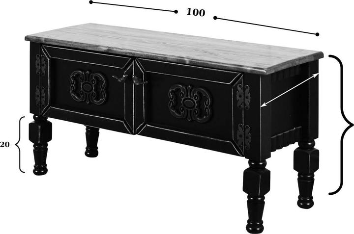 Actual product image Homitis Ada (100 x 30 x 45 cm)
