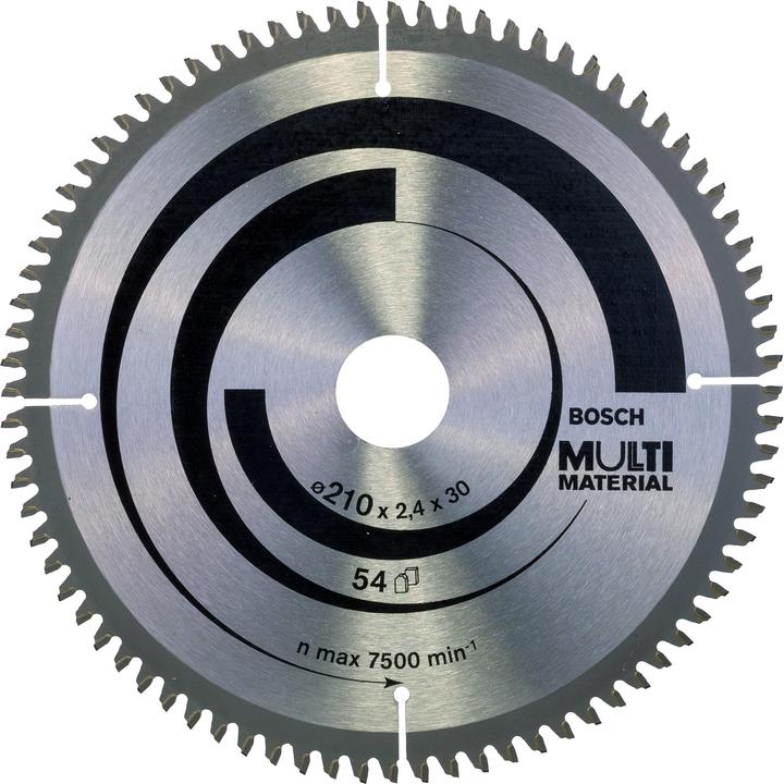 Bosch Professional Zubehör Lama circolare PRO Multi Material, 210 x 2,5 x 30 mm