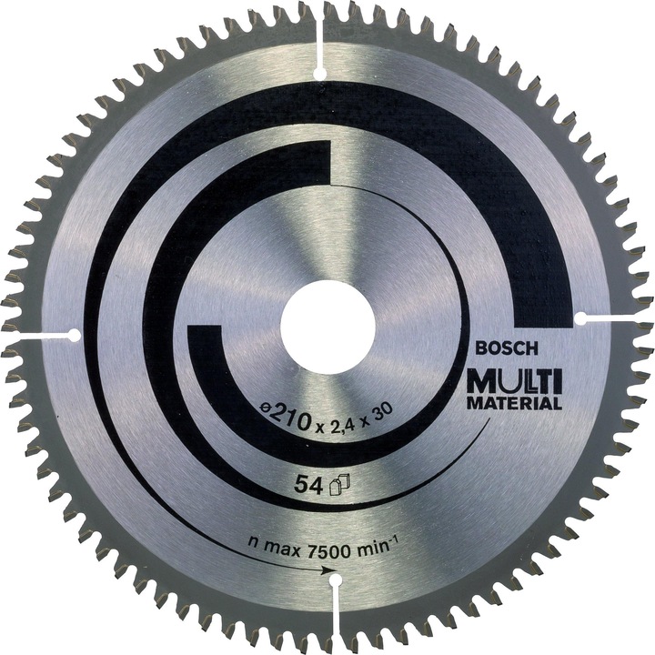 Bosch Professional Zubehör Lama circolare PRO Multi Material, 210 x 2,5 x 30 mm