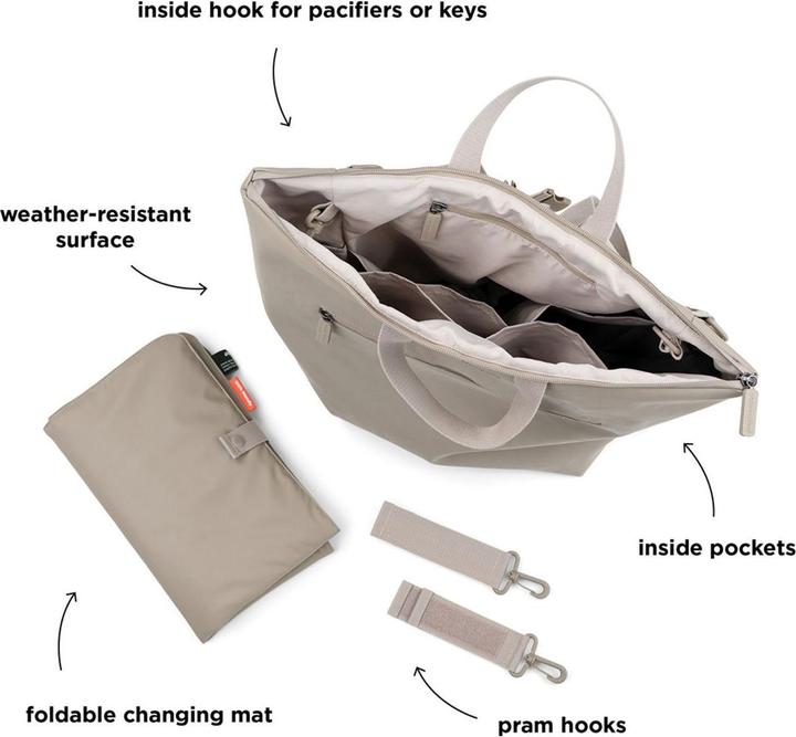 Produktbild DONE by deer changing backpack sand