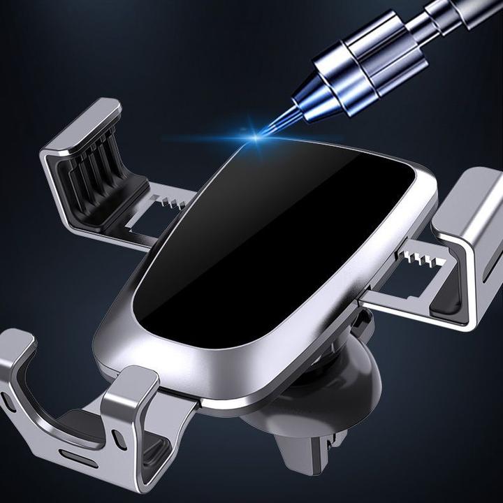 Actual product image Hurtel Gravity smartphone car holder, air vent blue (YC08)
