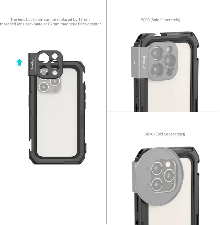 Immagine prodotto SmallRig 5008 Gabbia video per dispositivi mobili Basic Edition (Gabbietta)