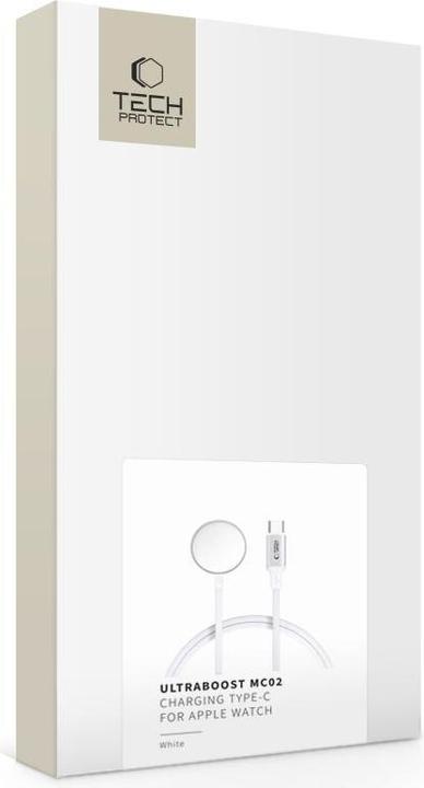 Image du produit Tech-Protect UltraBoost USB-C Inductive Charger for Apple Watch 1m - White