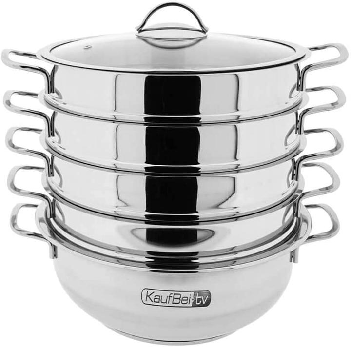 Actual product image BEM 6-piece set steam cooker (28 cm, Steam cooker, Stainless steel)