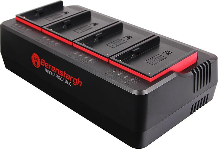 Actual product image Berenstargh 4-f??h L?d?g?rät für Sony BP-U30 BP-U60 BP-U90 BP-U95 (Camera battery charger)