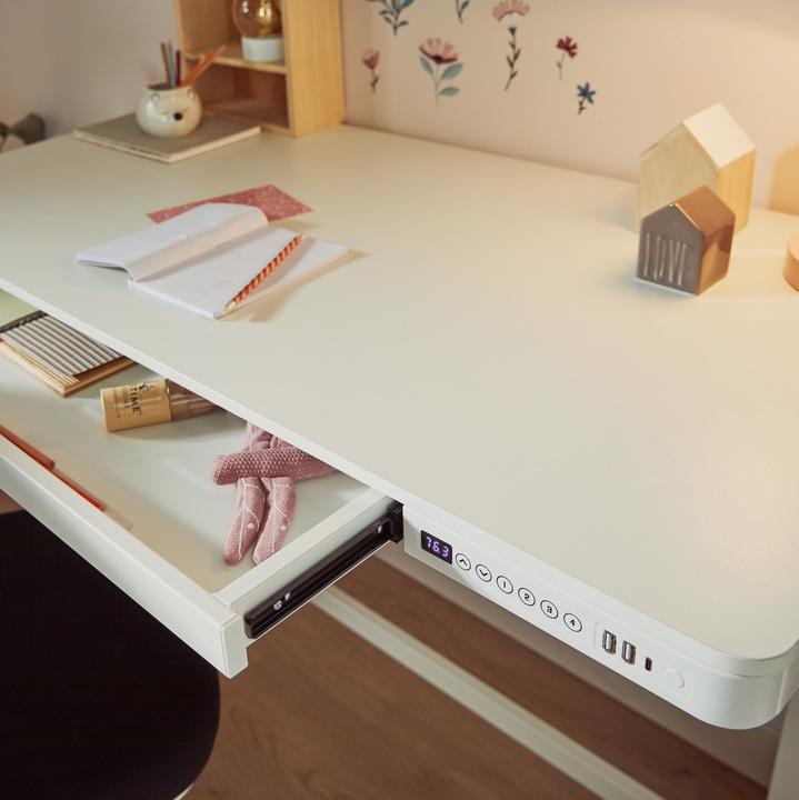 Actual product image Lifetime Kidsrooms Desk Rise incl. drawer and USB (120 x 60 x 72 cm)