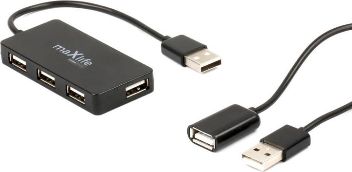 Actual product image Maxlife USB hub, 4 USB ports (USB-A, 4 Ports)