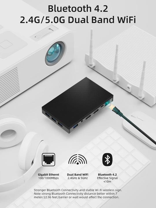 Actual product image Mele Lüfterloser Mini PC Quieter2Q mit Windows 11 Pro (4 GB)