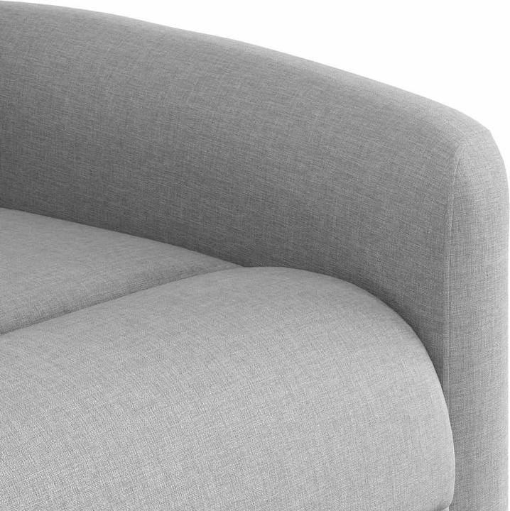 Actual product image VidaXL Massage chair with stand-up aid electric cloud grey fabric