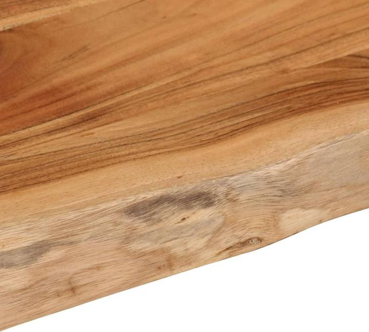 Produktbild VidaXL Wandregal Rechteckig Baumkante Hängeregal Büro Regal Massivholz Akazie (40 x 2.5 x 2.5 cm)