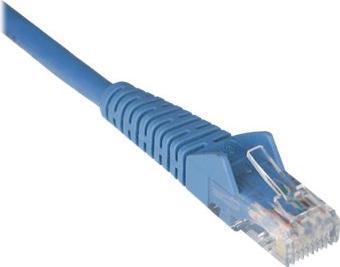 Image du produit Eaton Cat6 Gigabit Snagless Molded UTP Ethernet Cable RJ45 M/M Blue 1ft. 0,31m 50Piece Bul (U/UTP, CAT6, 0.31 m)