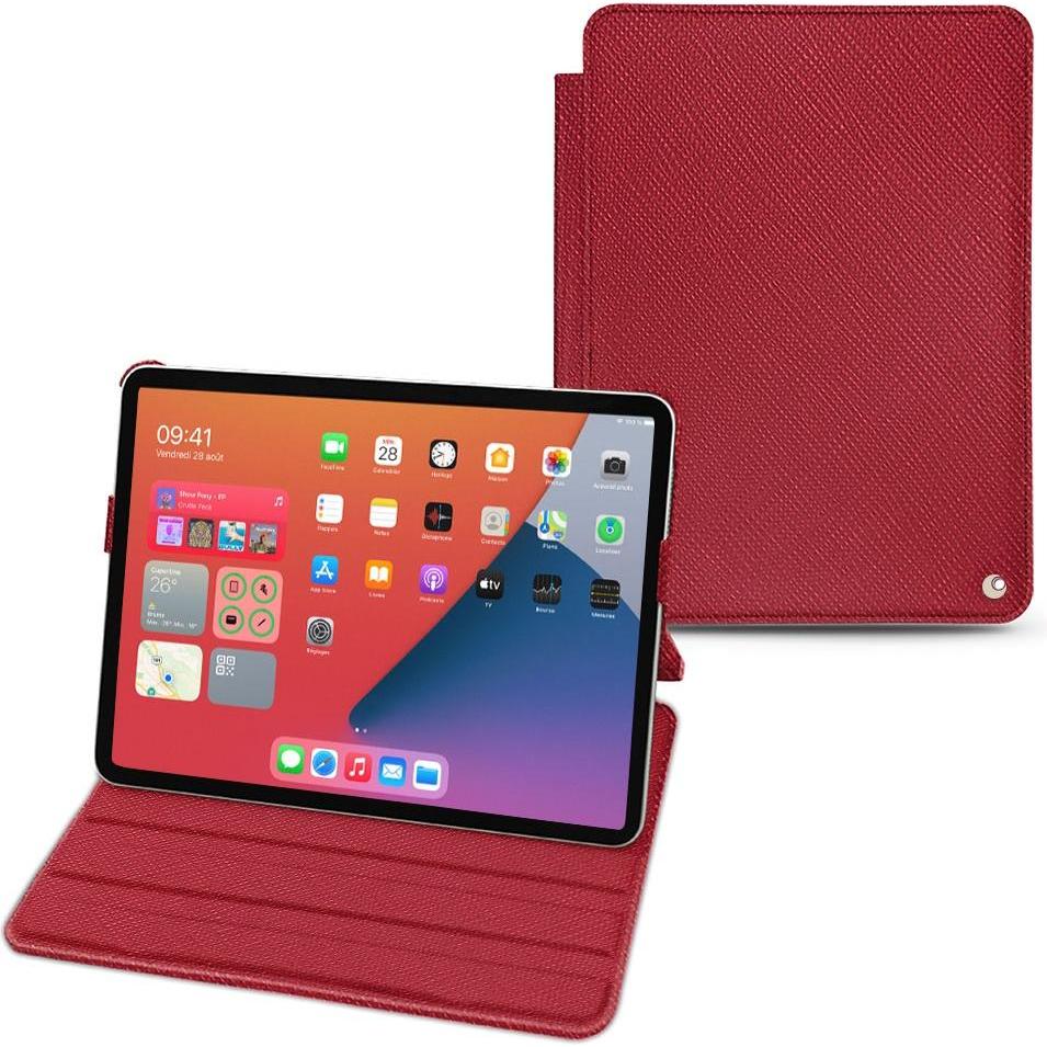 Noreve Lederschutzhülle horizontal (iPad mini 6), Tablet Hülle, Rot