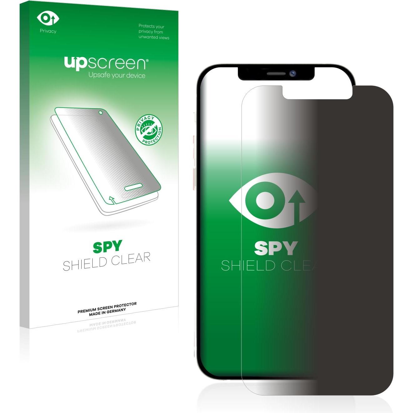 upscreen Spy Shield Blickschutzfolie (1 Stück, Apple iPhone 12 Pro Max), Smartphone Schutzfolie, Blau