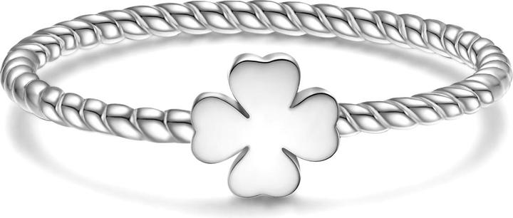 Actual product image Glanzstücke München Ladies ring cloverleaf sterling silver - 34616 (48, 925 Silver)