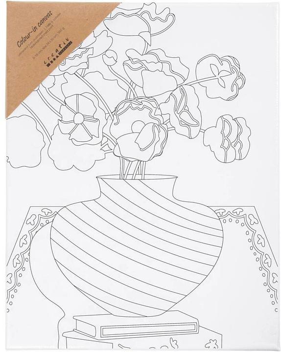 Image du produit Creativ Company Keilrahmen Blumenstrauss 24 x 30 cm, Format: 24 (24 x 30 cm)