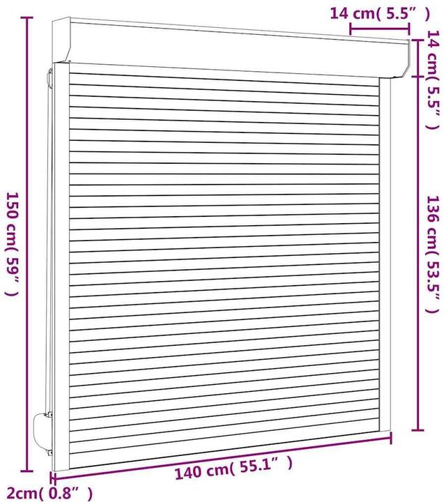 Actual product image vidaXL Helin (140 x 150 cm)