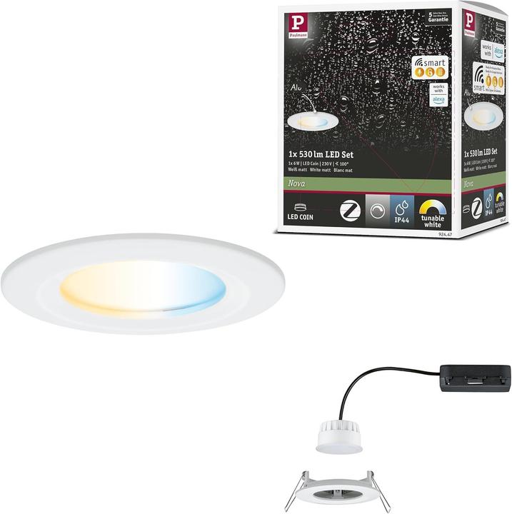 Produktbild Paulmann Einbauleuchte Nova Zigbee (530 lm)