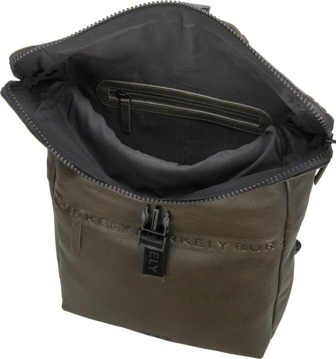 Actual product image Burkely Minimal Mason Unisex Rolltop Backpack - 14 inch laptop compartment - Green (21 l)