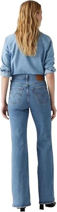 Actual product image Levis Ribcage Bells Medium Indigo Worn In (W25/L34)