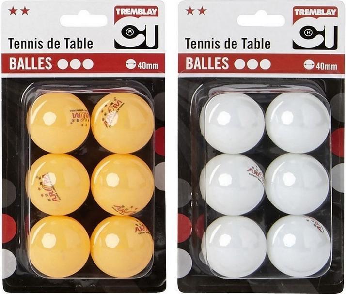 Hasbro Blister of 6 table tennis balls Tremblay (6 pcs.)