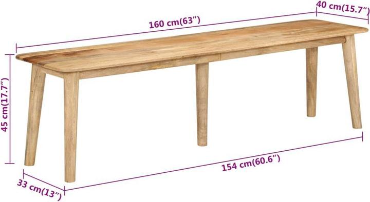 Image du produit vidaXL Sitzbank (160 cm)