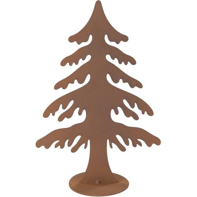 MICA Living, Weihnachtsdeko, Baum rostbraun - ca. 15,5 x 7,5 x 23 cm