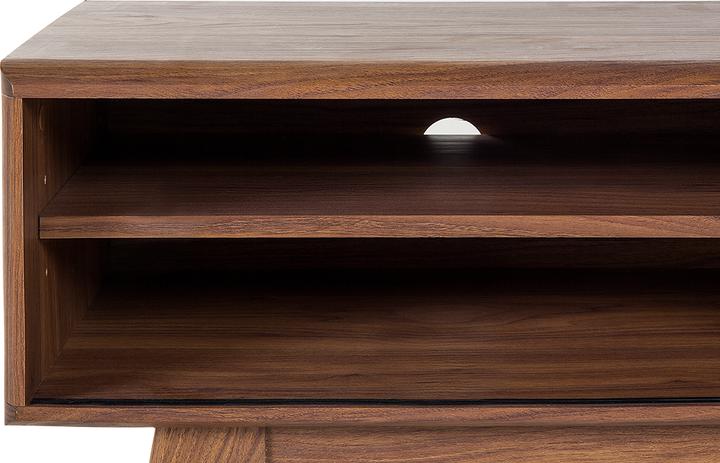 Actual product image Beliani Dark white Buffalo wood with ŠAFKA RTV (117 x 35 x 44 cm)