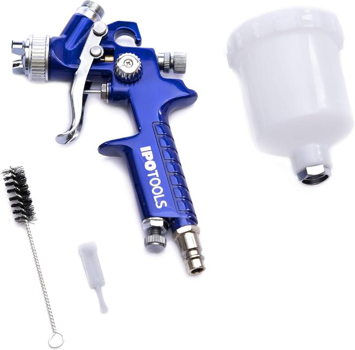 Image du produit Ipotools Mini pistolet à peinture HVLP, kit de 3 pièces