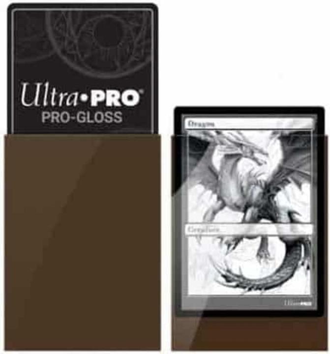 Actual product image Ultra Pro Deck Protector card sleeves Solid brown (50)