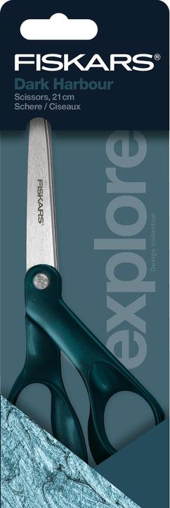 Actual product image Fiskars 1066459 Multi-purpose metal scissors, Dark Harbour, 21 cm (21 cm)