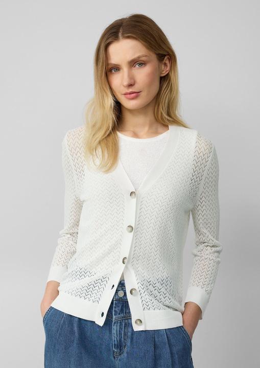 Actual product image S.Oliver Strickjacke Ajour-Strickjacke aus Viskosemix (40)