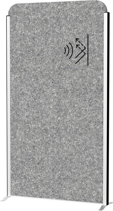 Actual product image Maul Acoustic partition MAULcocoon 9701095 silver 100.0 x 182.0 cm (100 x 182 cm)