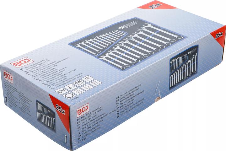 Produktbild BGS Maul-Ringschlüssel-Satz SW 6 - 32 mm 25-tlg. (32 mm, 19 mm, 6 mm, 12 mm, 24 mm, 14 mm, 22 mm, 16 mm, 23 mm, 10 mm, 21 mm, 18 mm, 27 mm, 7 mm, 17 mm, 11 mm, 15 mm, 26 mm, 30 mm, 8 mm, 28 mm, 9 mm, 13 mm, 20 mm, 25 mm)