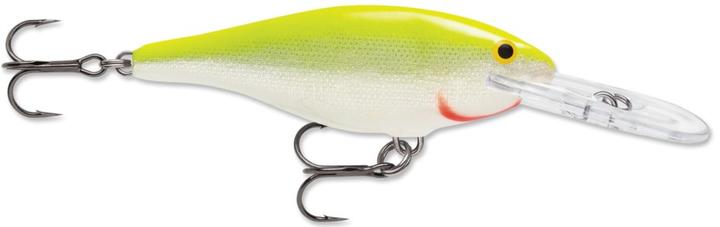 Produktbild Rapala Shad Rap Silver Fluorescent Chartreuse (7 cm)