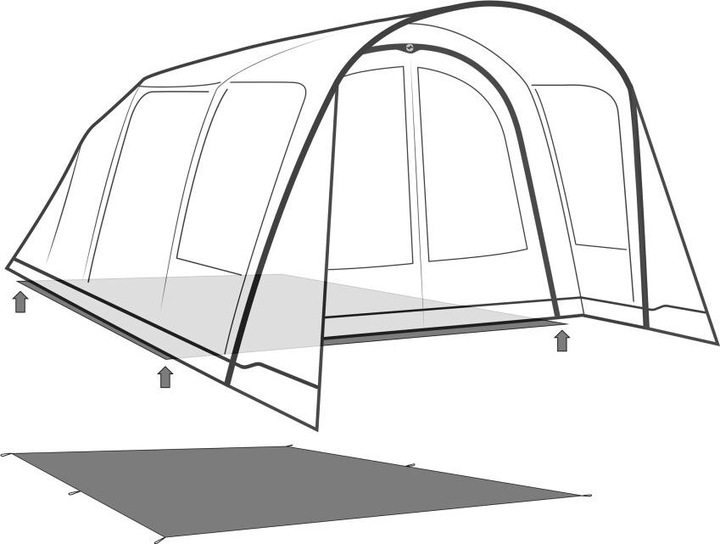Actual product image Outwell Footprint Moonhill 6 Air