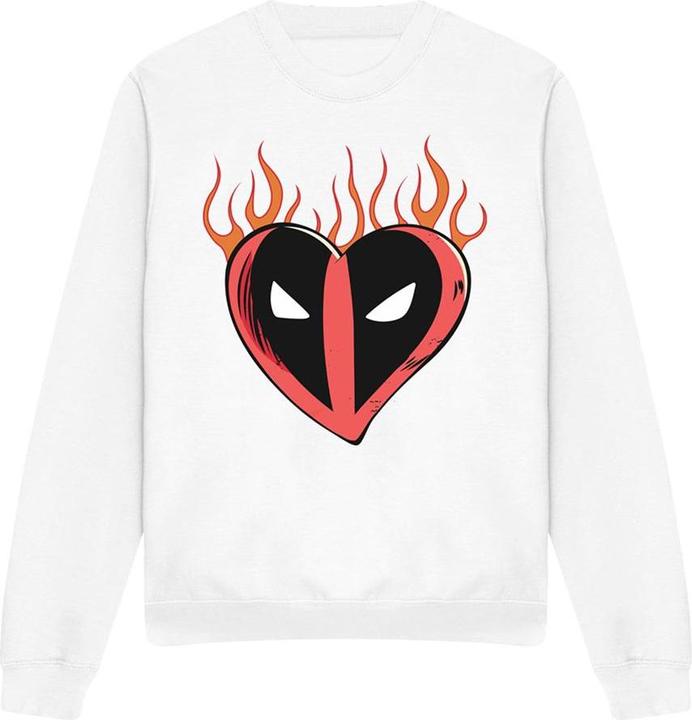 Immagine prodotto Deadpool Felpa Cuore Fiammeggiante Adulto Unisex (M)