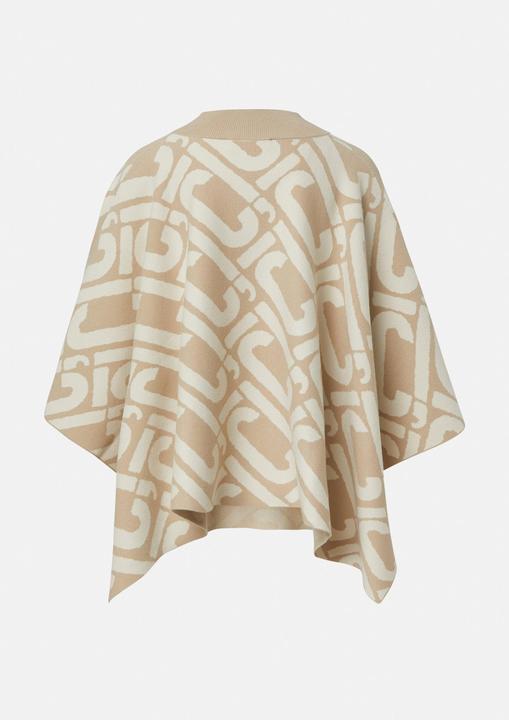Produktbild Comma Indoor-Poncho Strick-Poncho mit Logo-Muster (One Size)