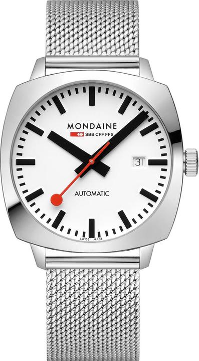 Immagine prodotto Mondaine Cushion (Fatto in Svizzera, Orologio da polso analogico, 39 mm)