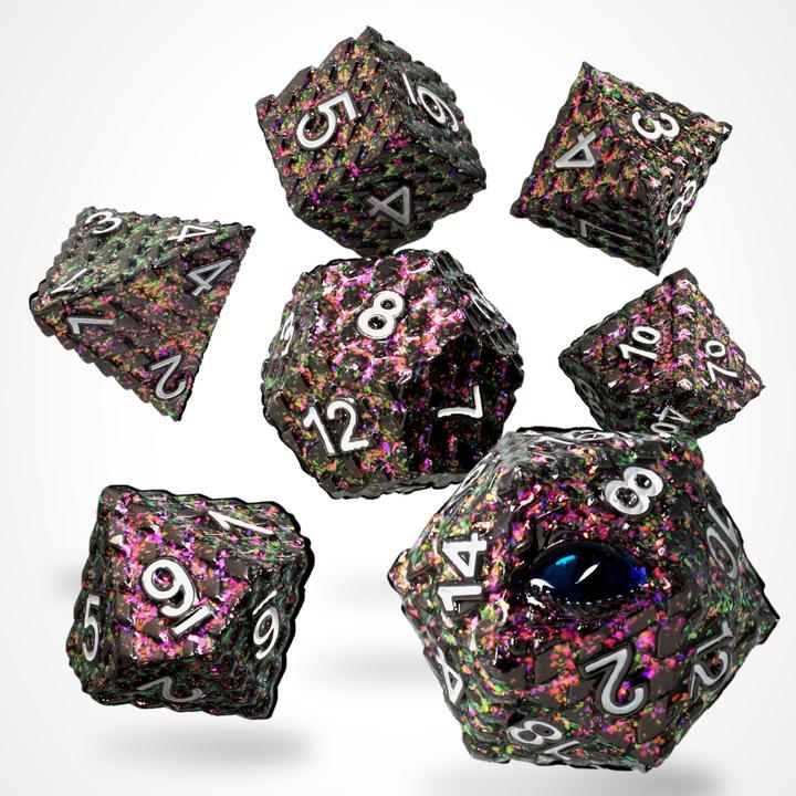 Produktbild Glass Staff Ignivarax Metal RPG Dice Set