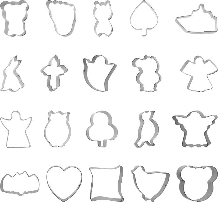 Actual product image Intirilife 20-piece Cookie Cutter Set